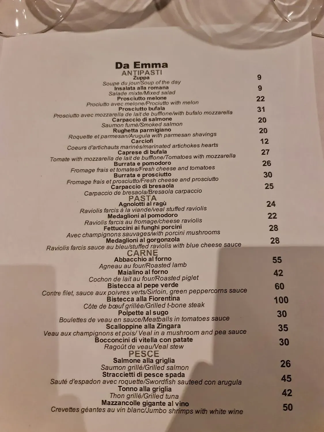 Menu 2