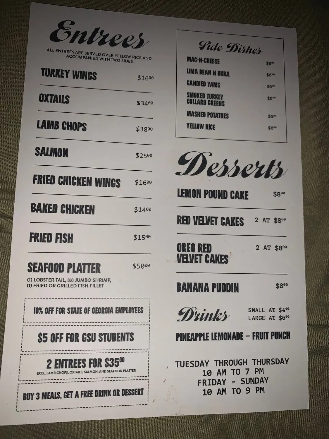 Menu 1