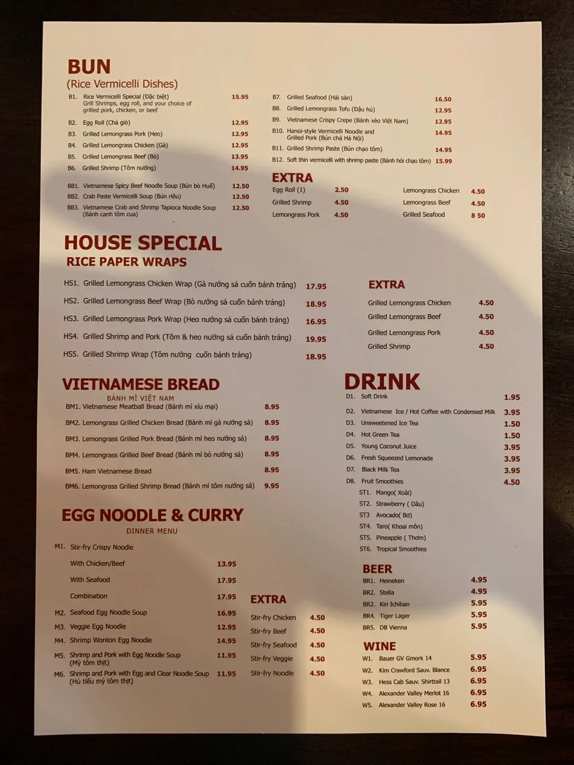 Menu 5