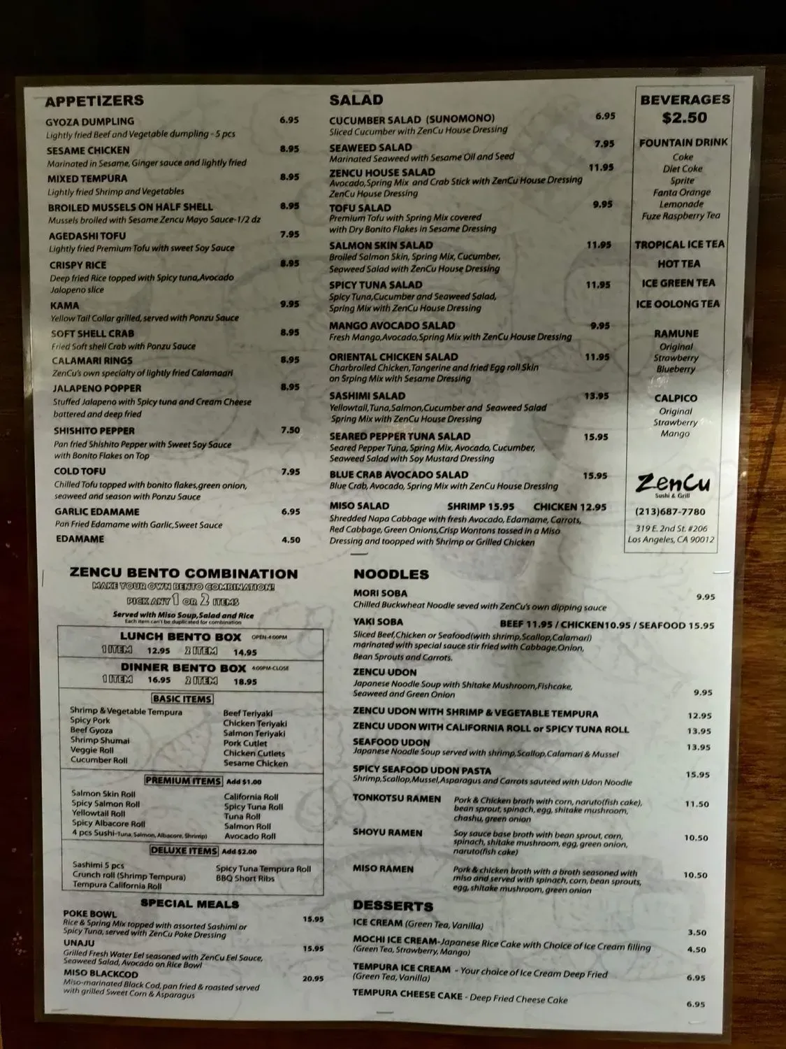 Menu 2