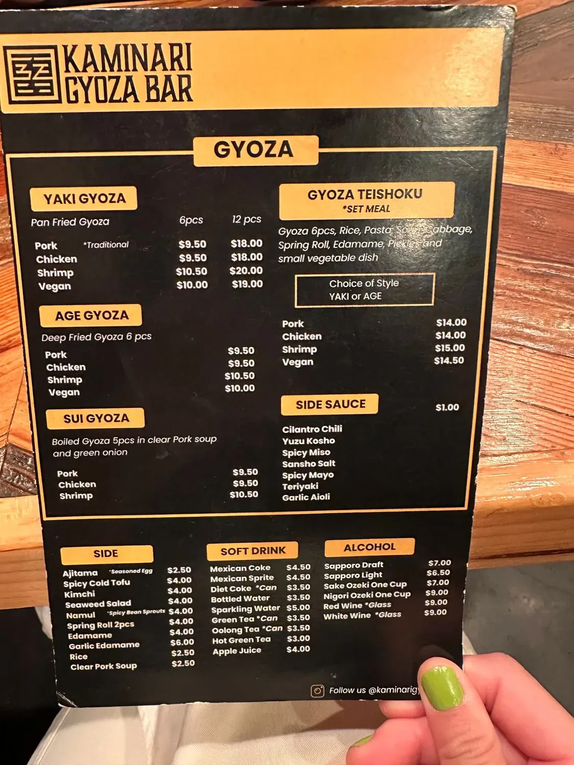 Menu 1