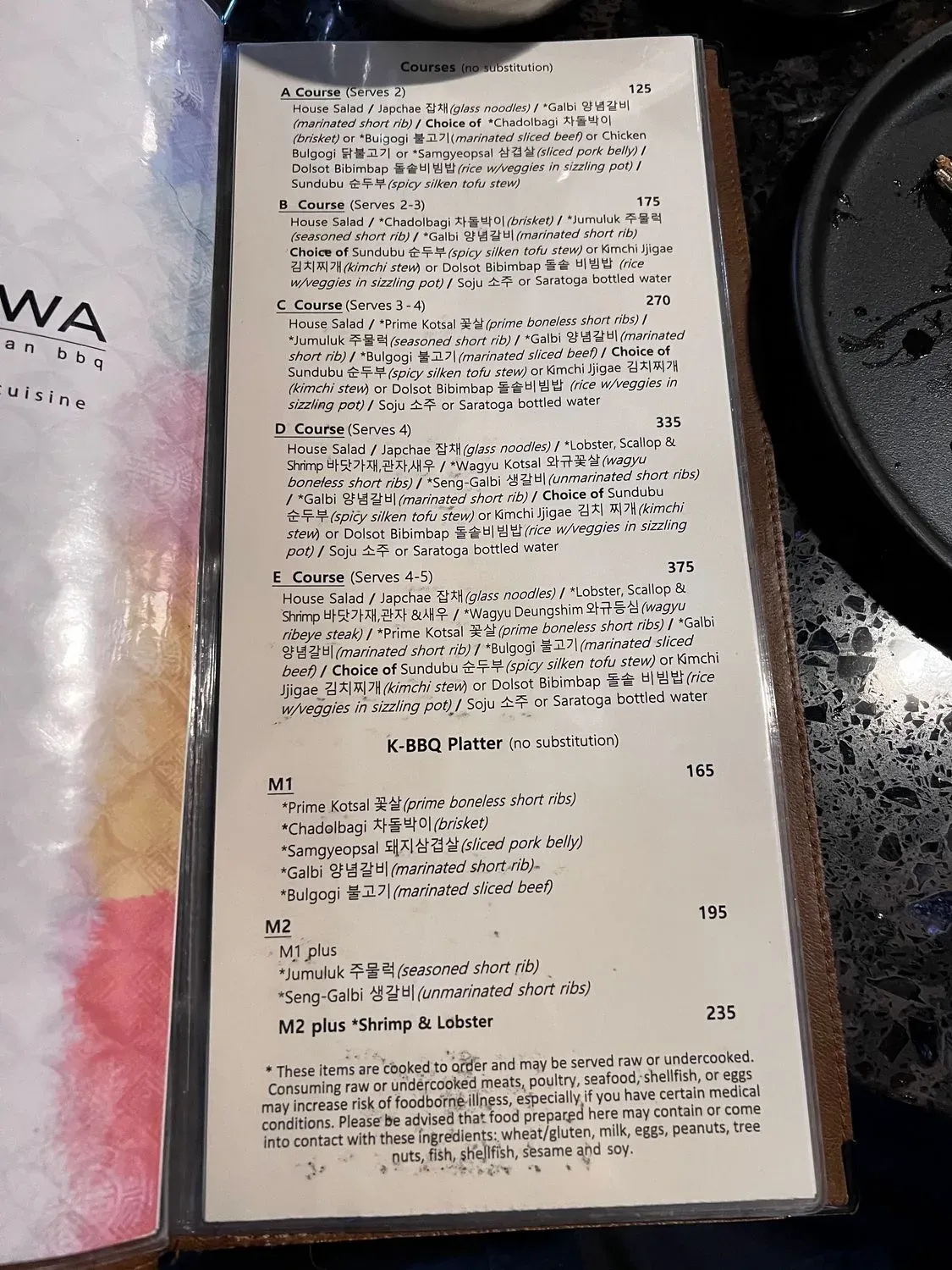 Menu 5