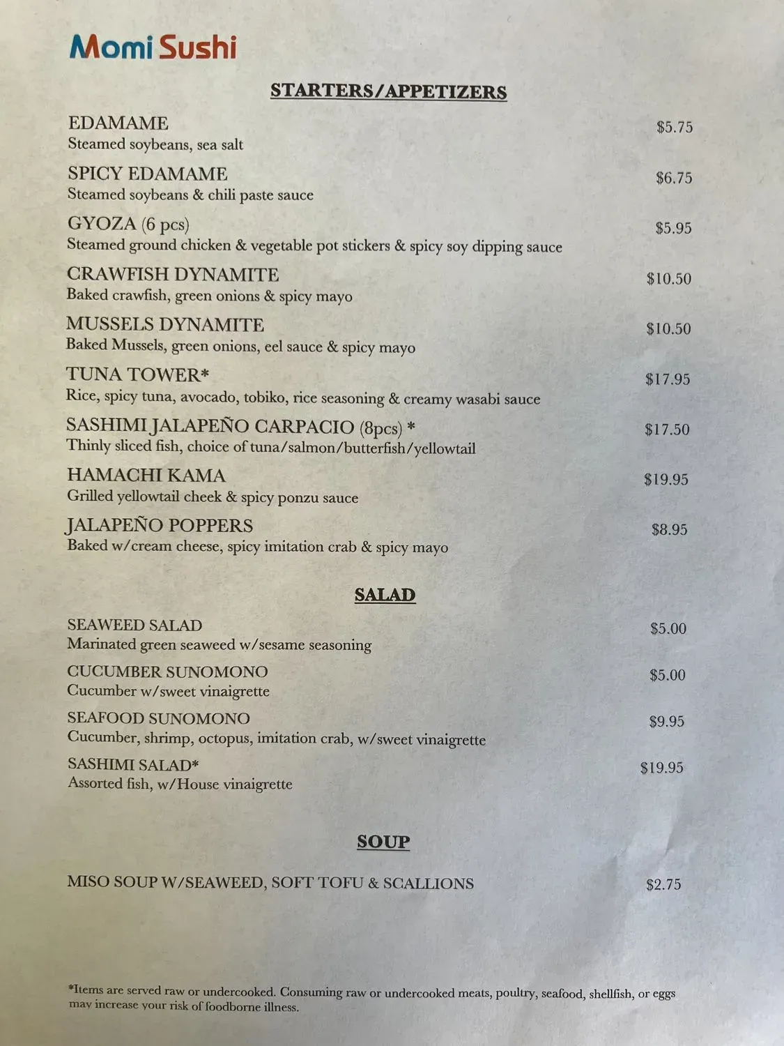 Menu 1