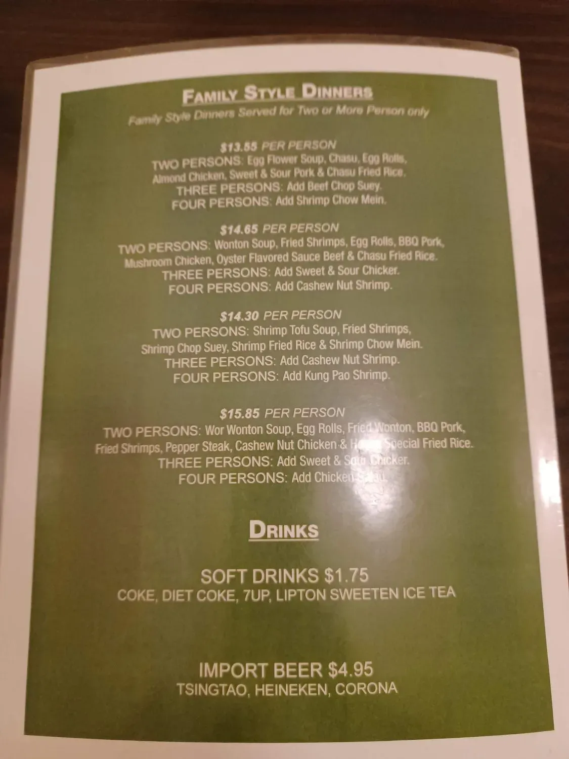 Menu 2