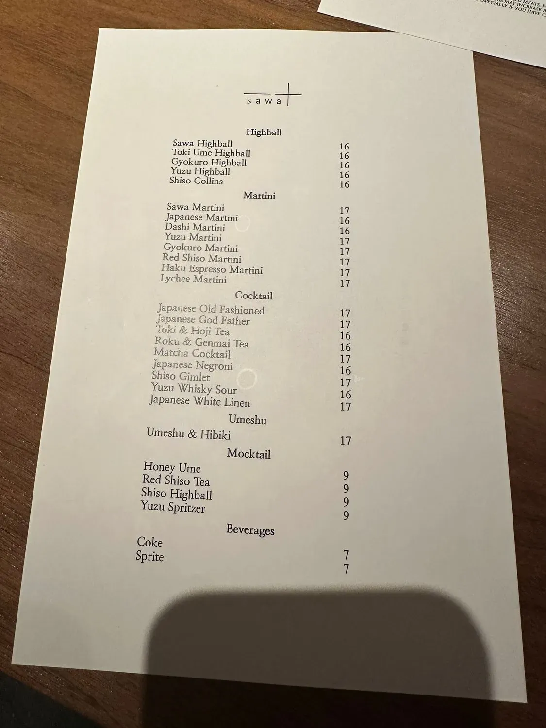 Menu 6