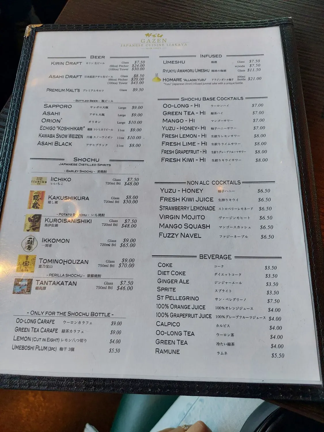 Menu 4