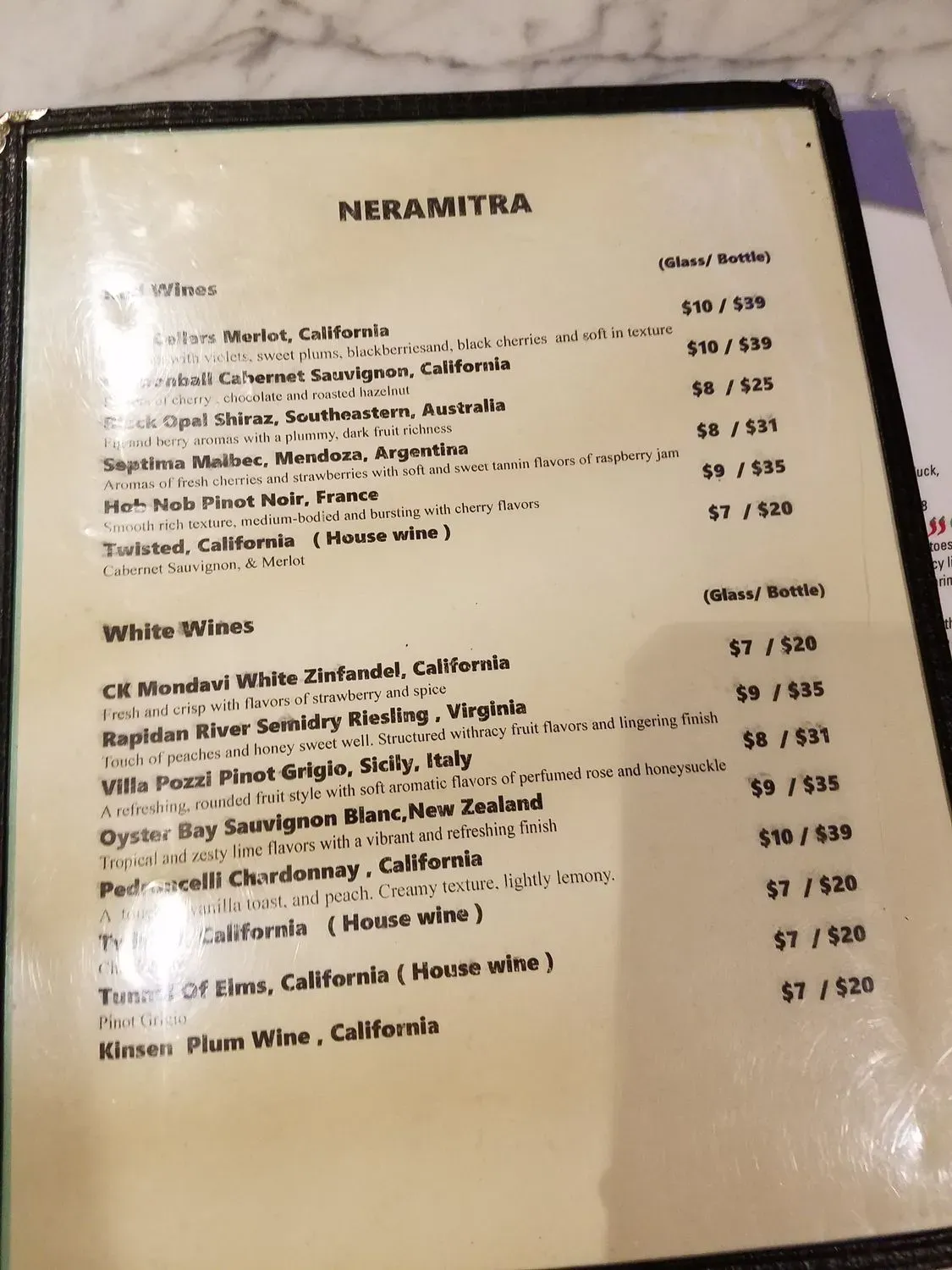 Menu 6