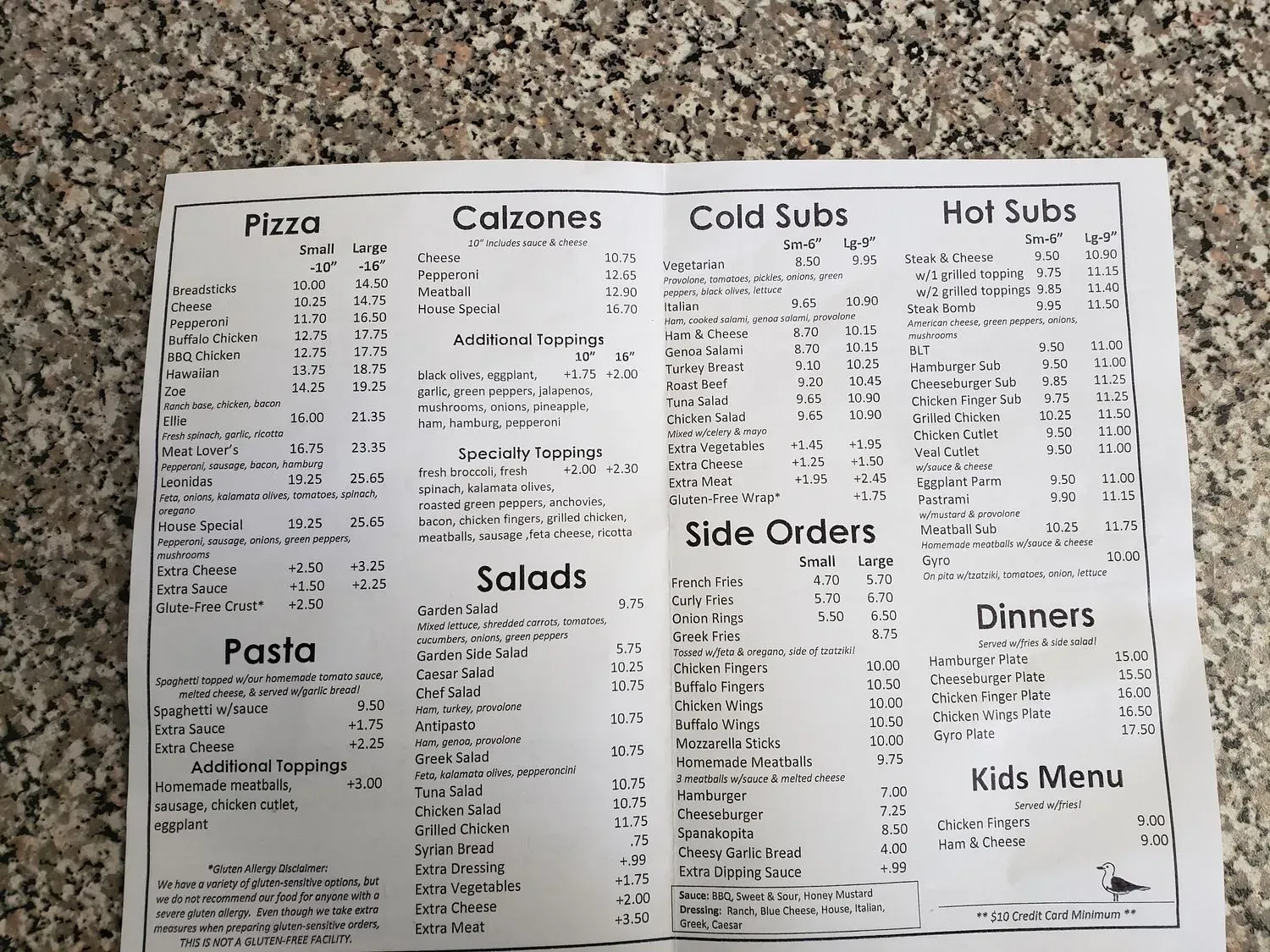 Menu 1