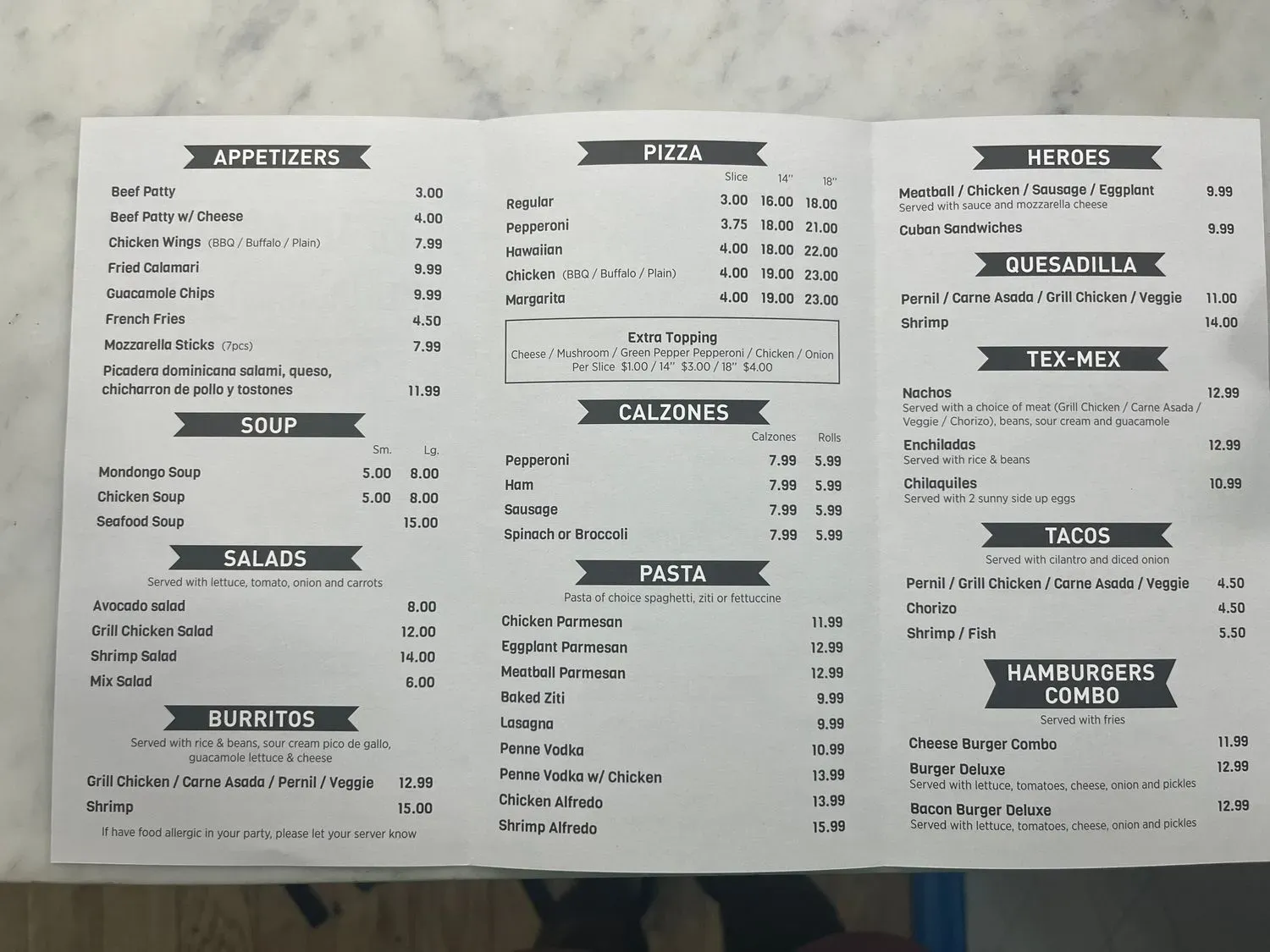 Menu 4