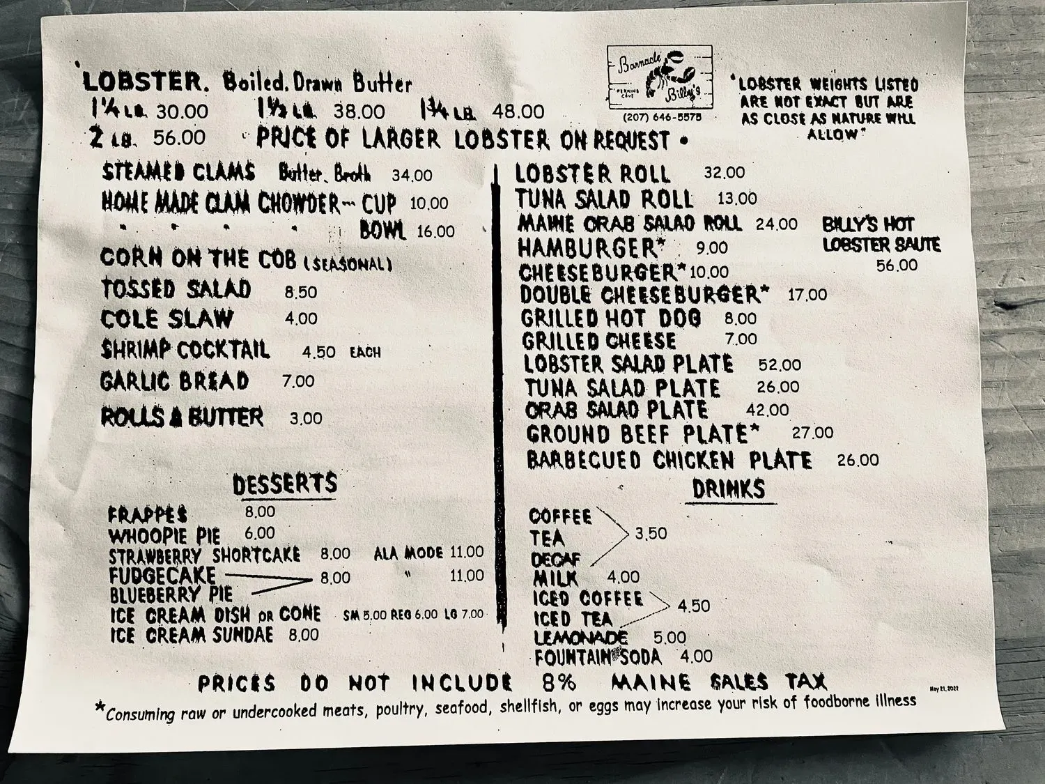 Menu 6