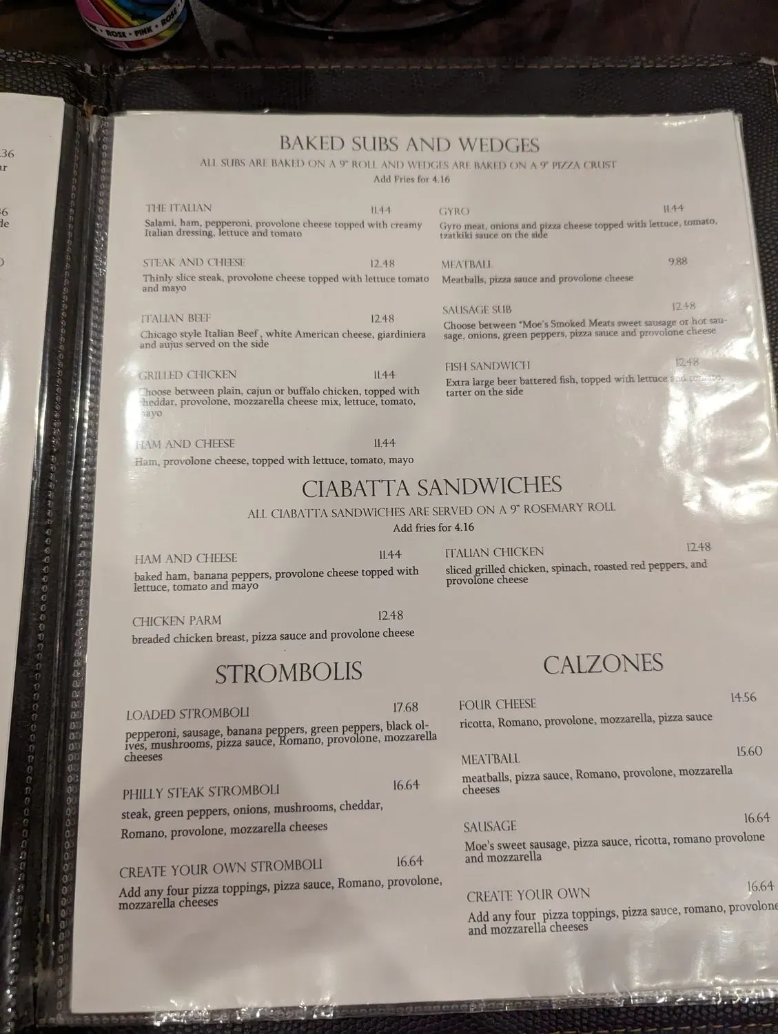 Menu 5