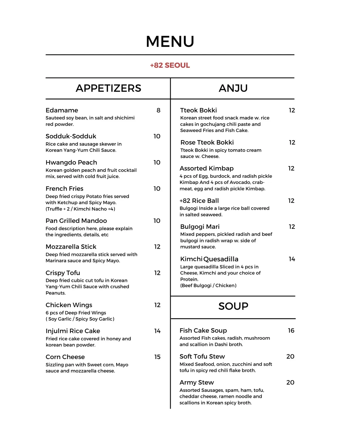 Menu 2