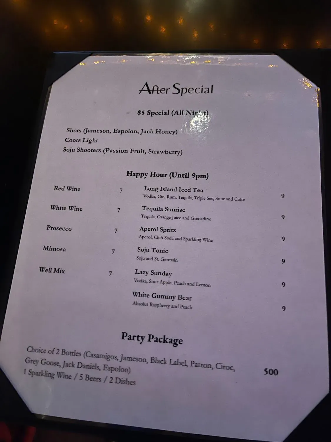 Menu 3