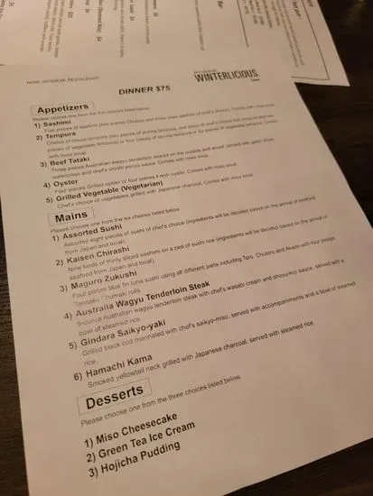 Menu 5