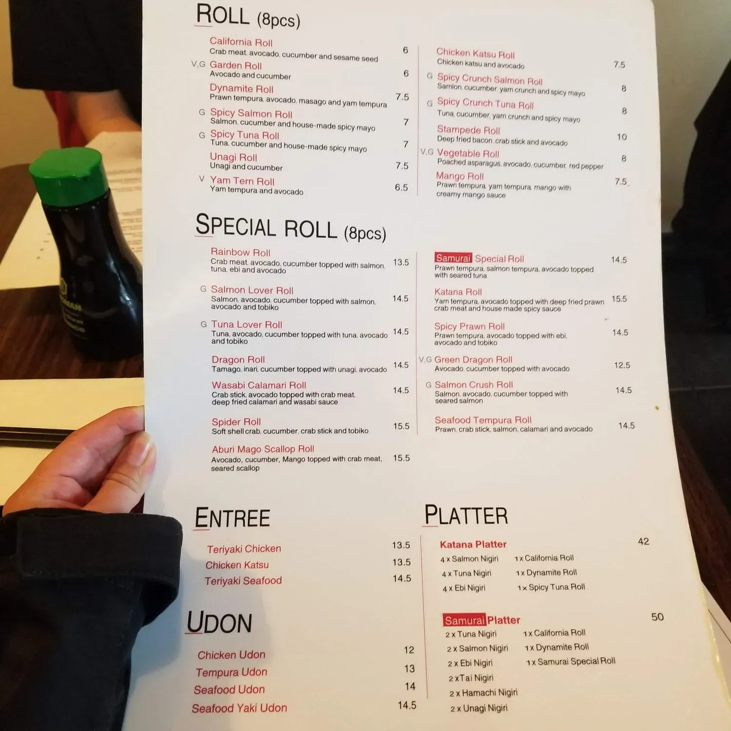 Menu 5