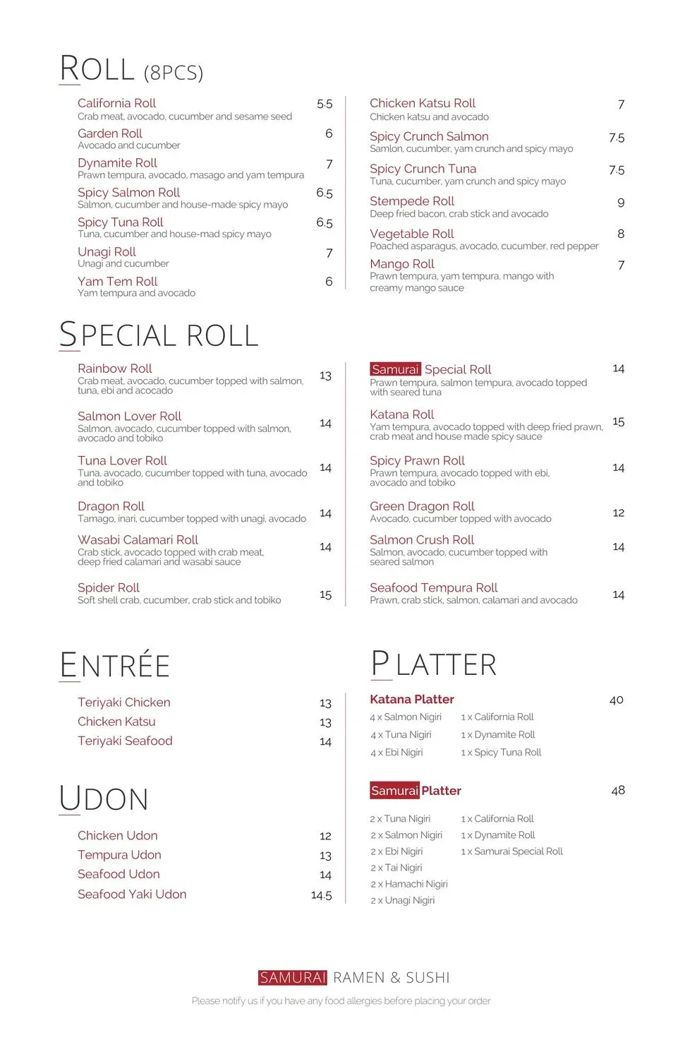 Menu 3