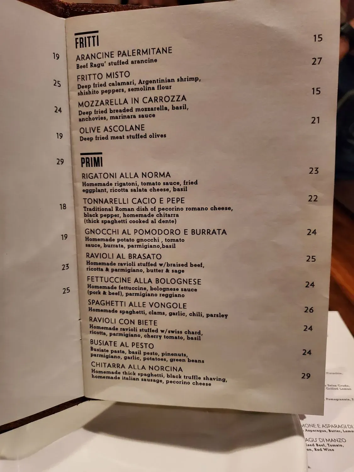 Menu 5