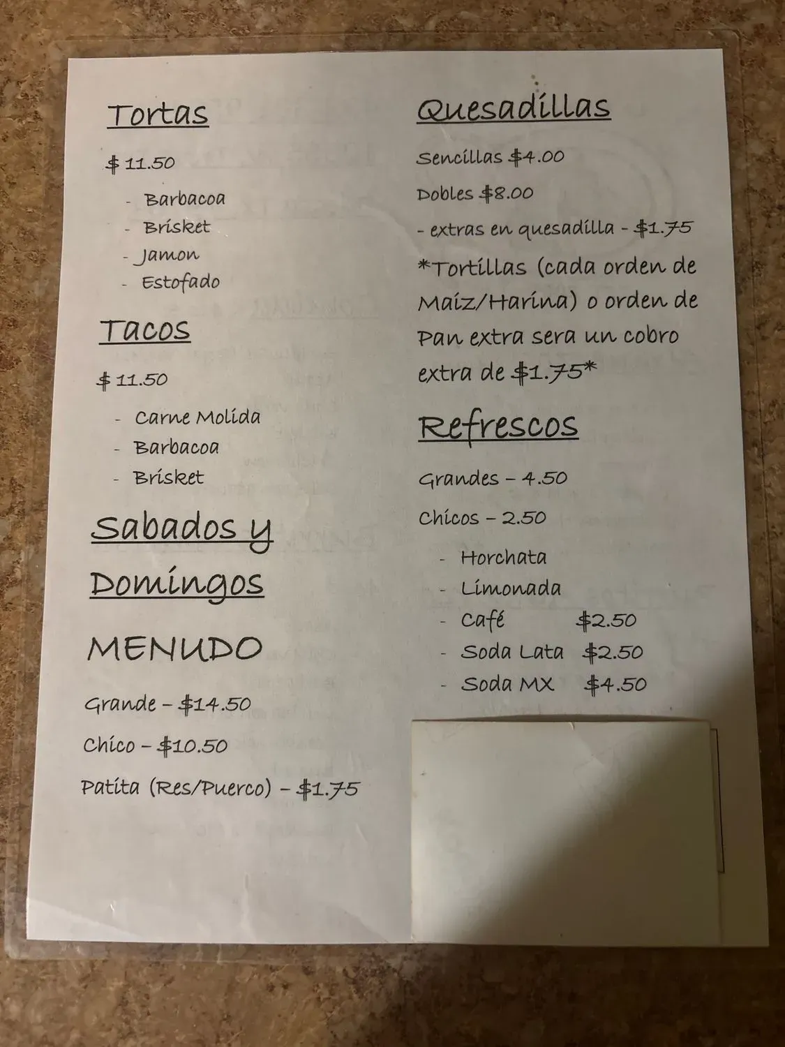 Menu 2