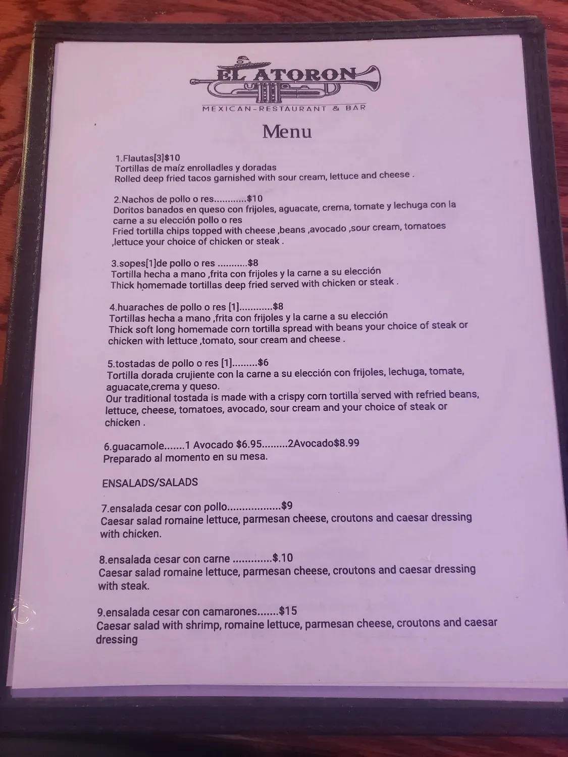 Menu 3