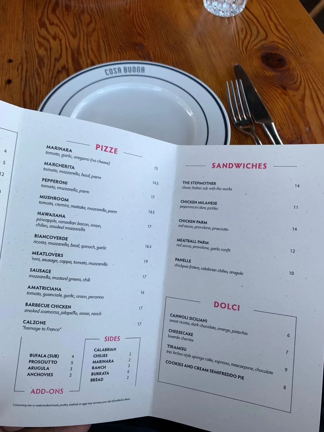 Menu 5