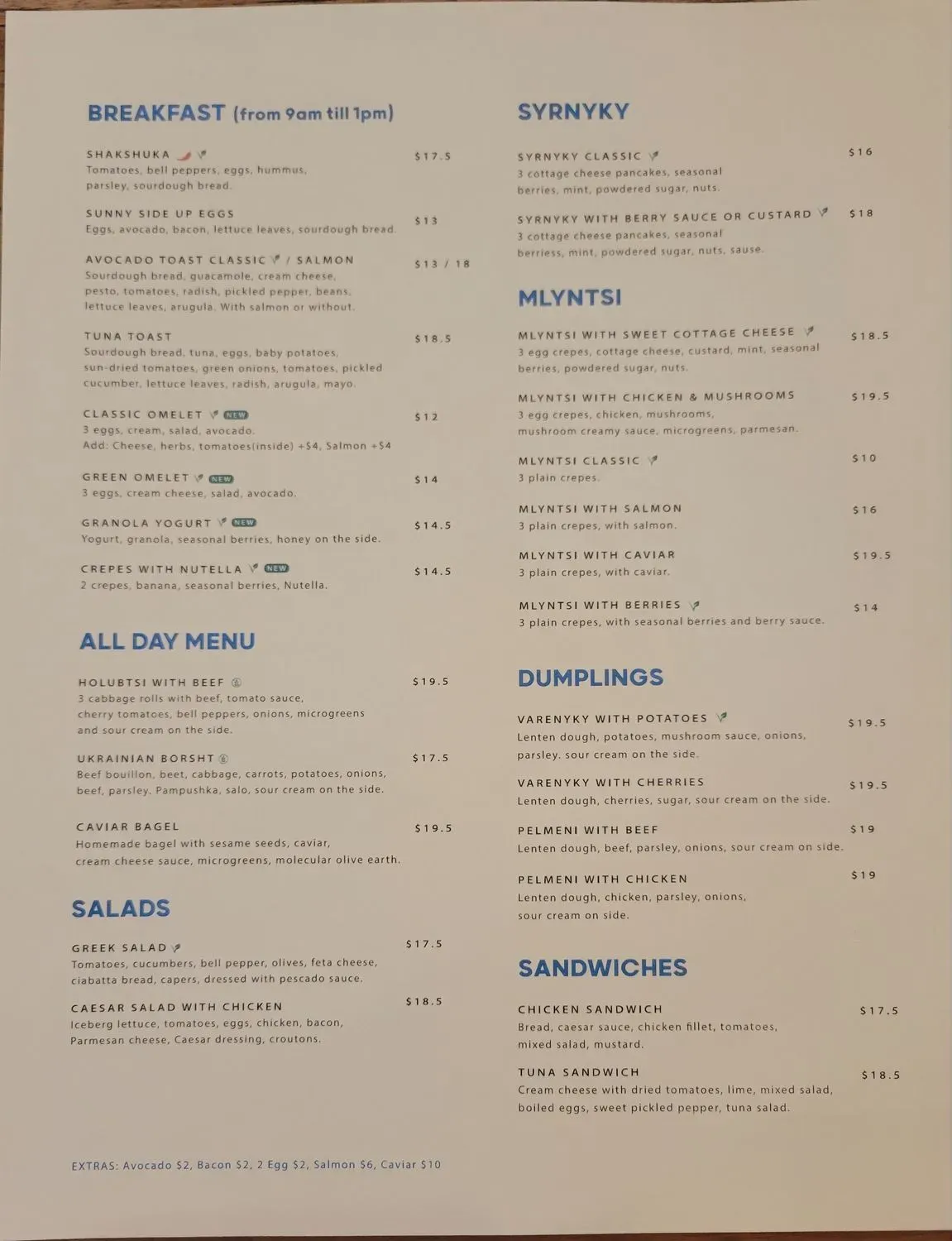 Menu 5