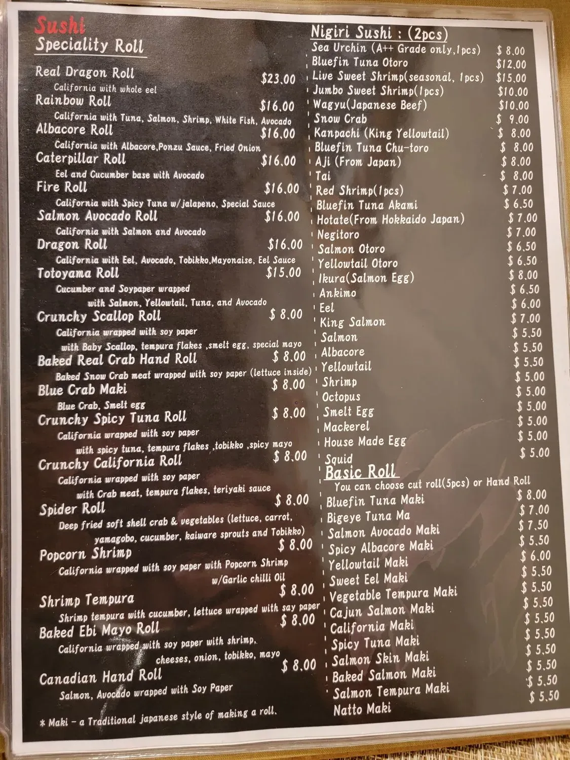 Menu 2