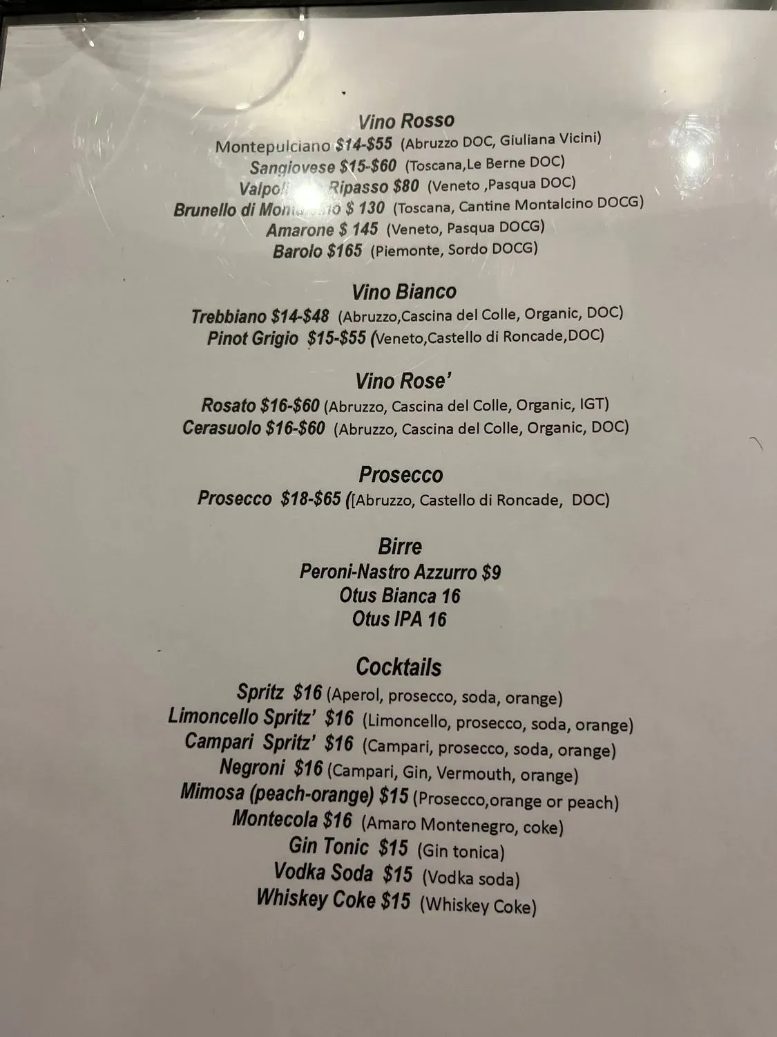 Menu 1