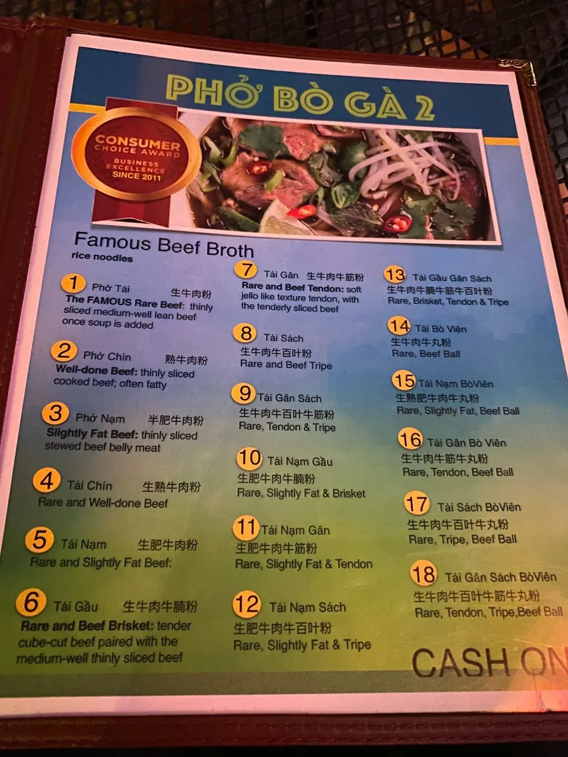 Menu 2