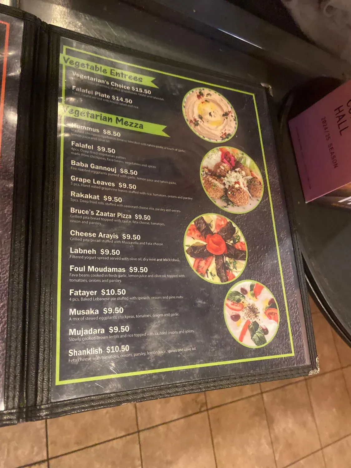 Menu 5