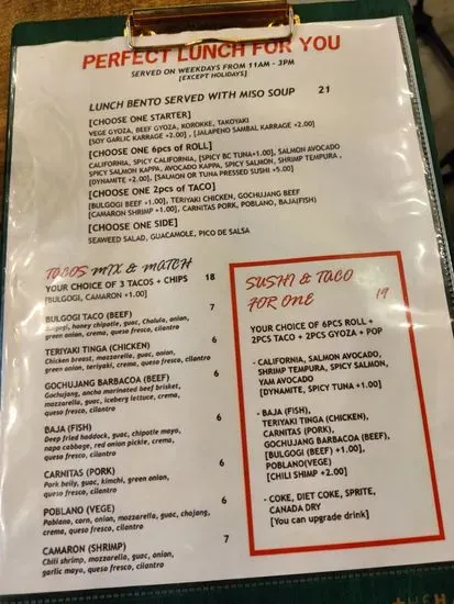 Menu 2