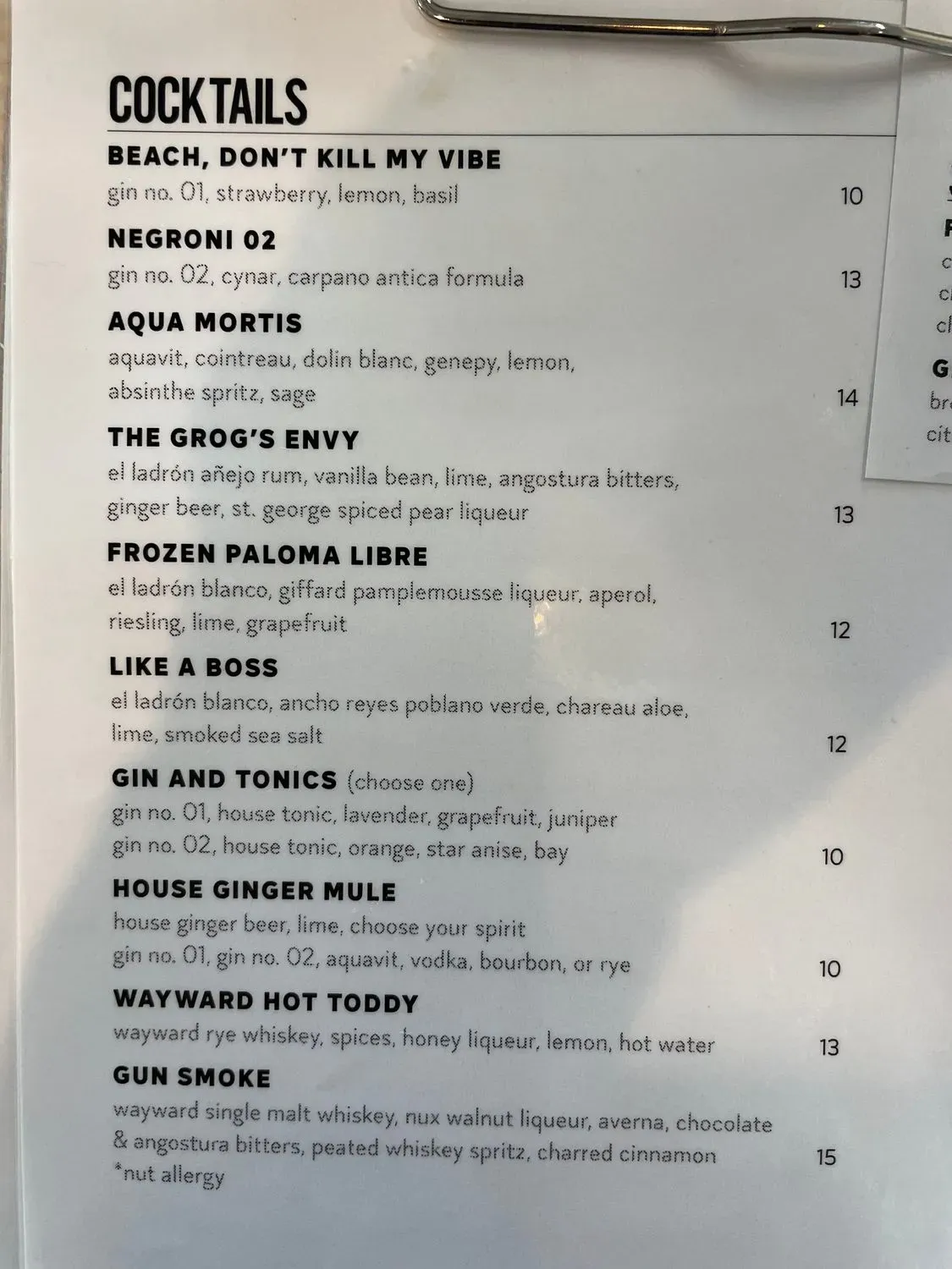 Menu 5