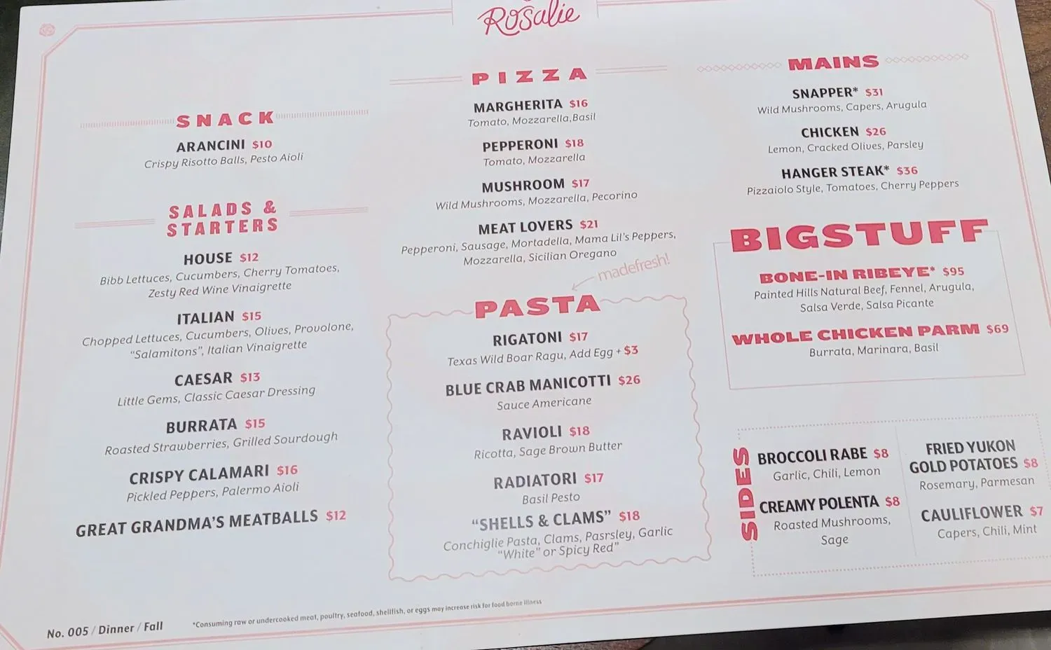 Menu 5