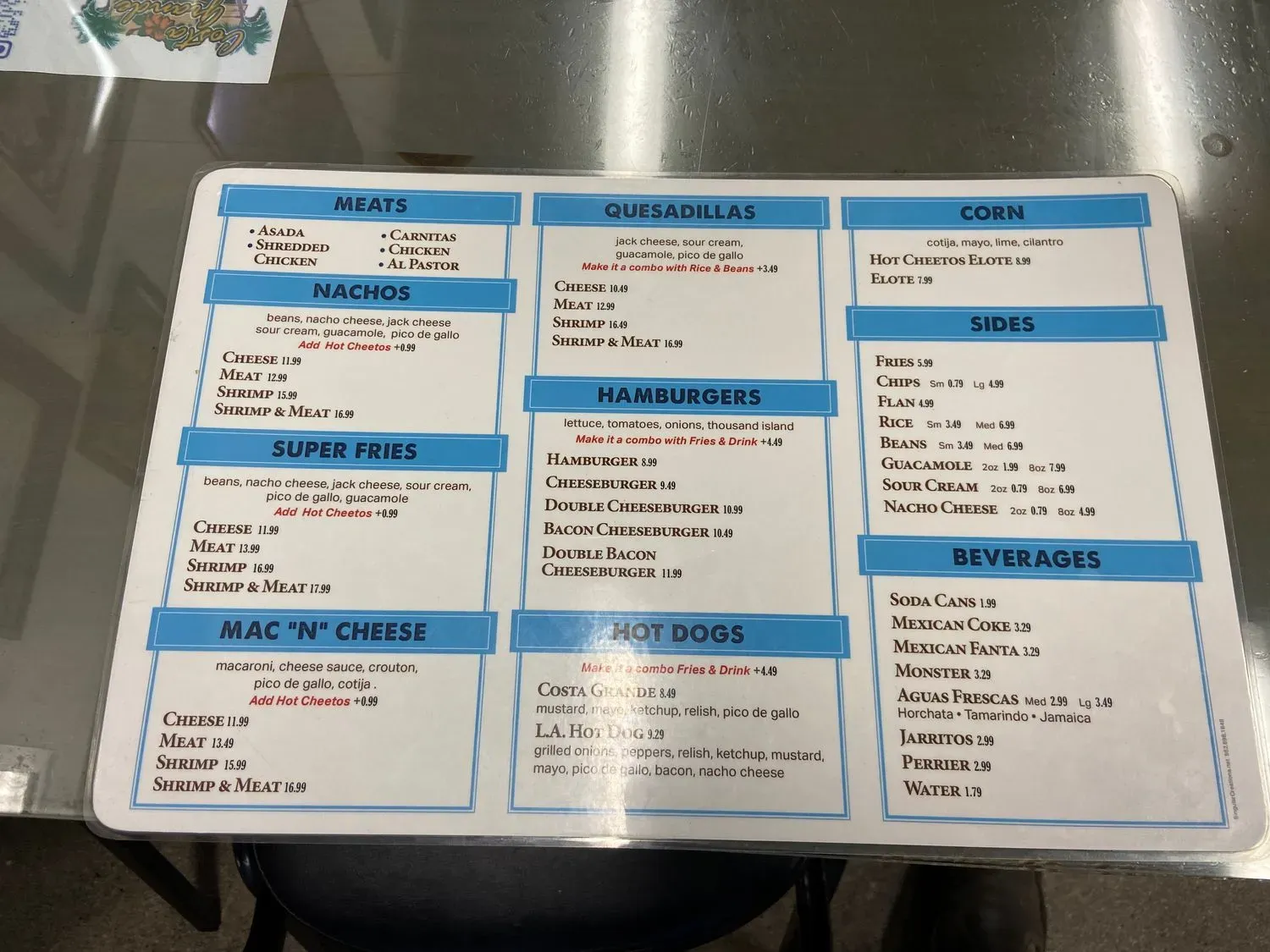 Menu 5