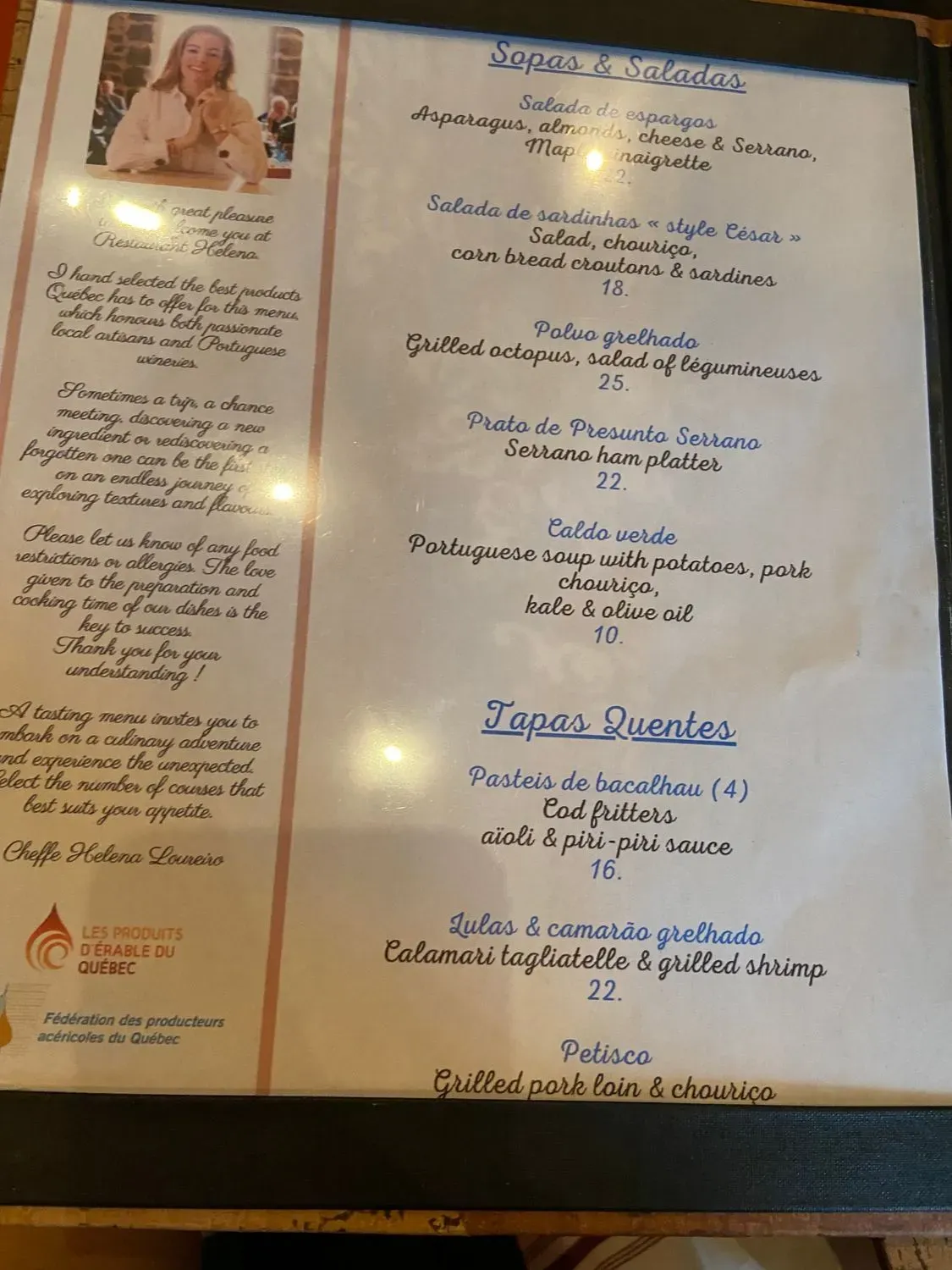 Menu 5