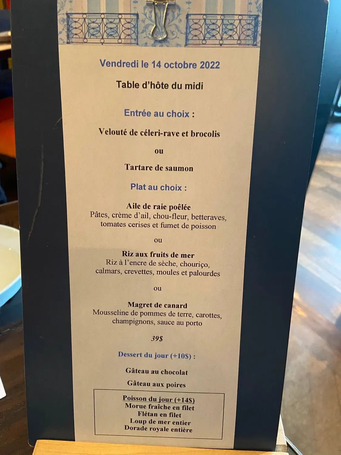 Menu 6