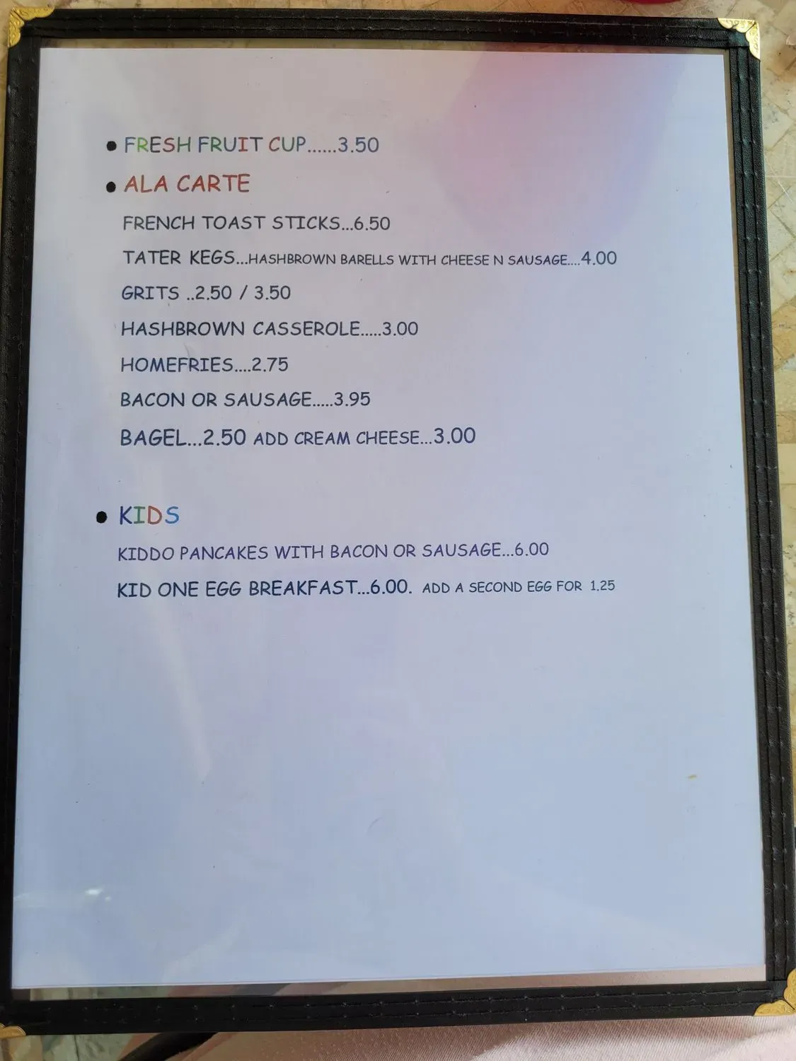 Menu 3