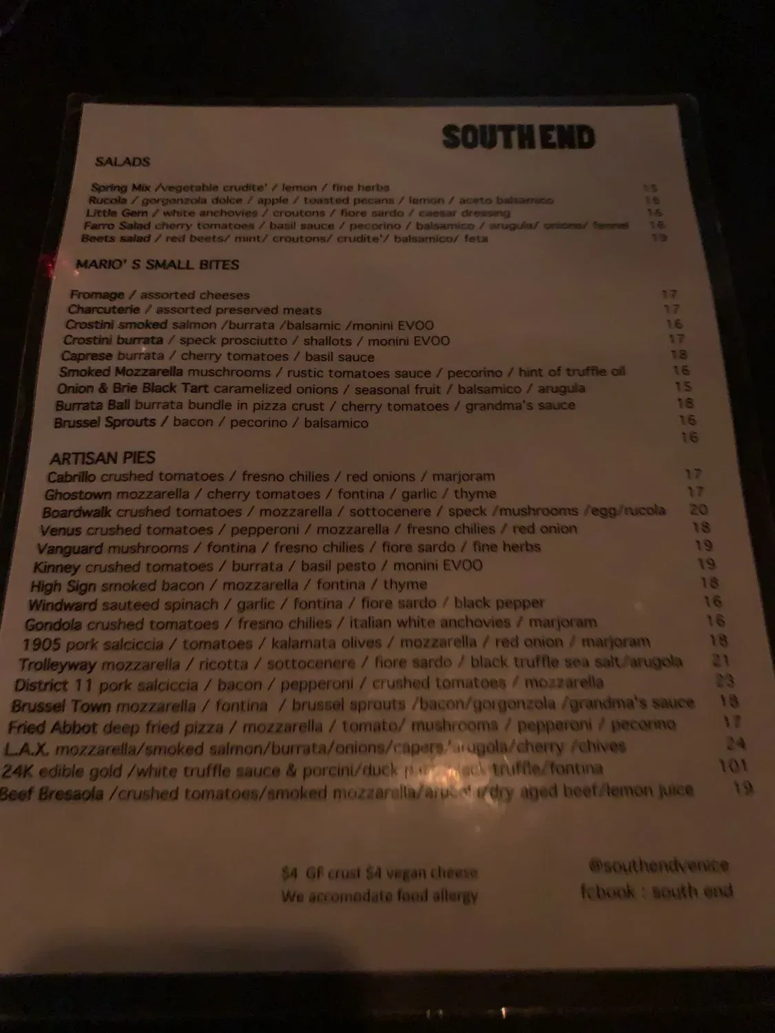 Menu 4