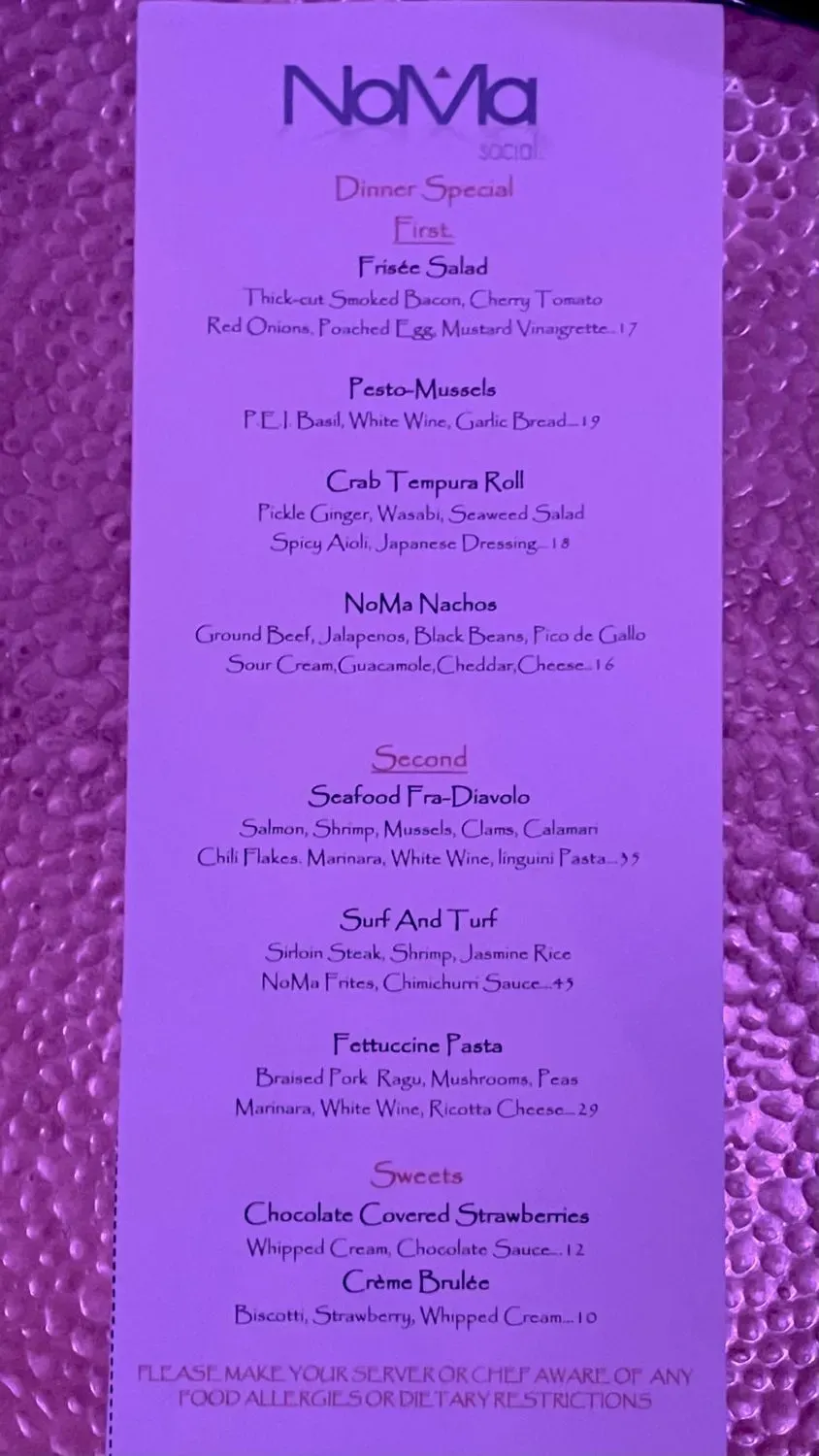 Menu 2