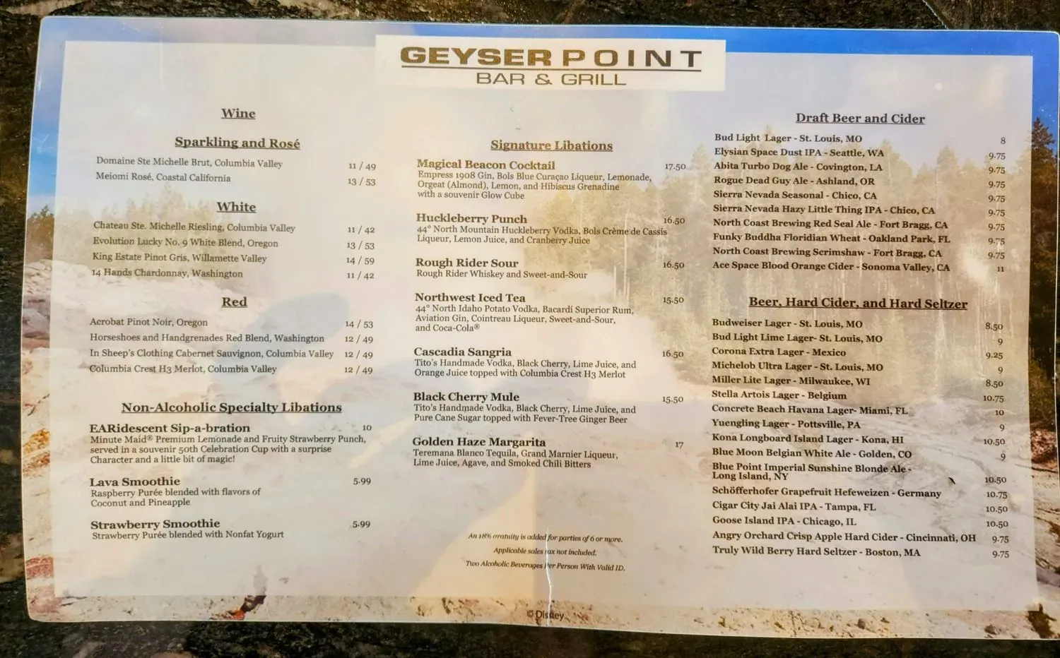 Menu 1