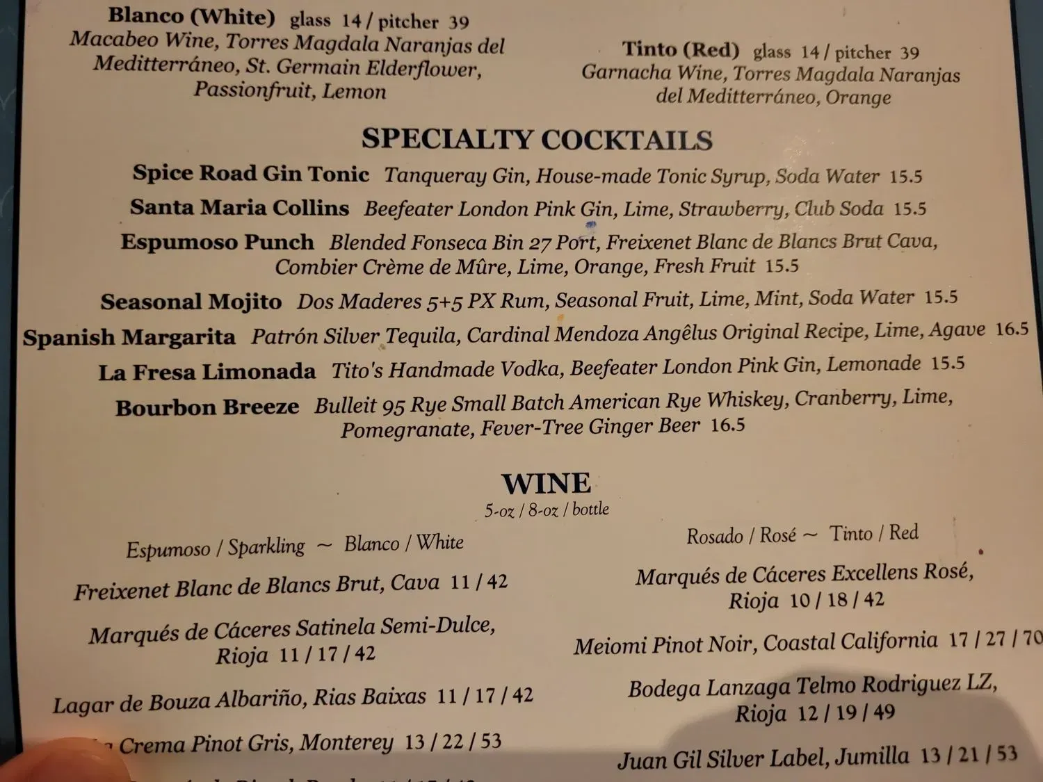 Menu 5