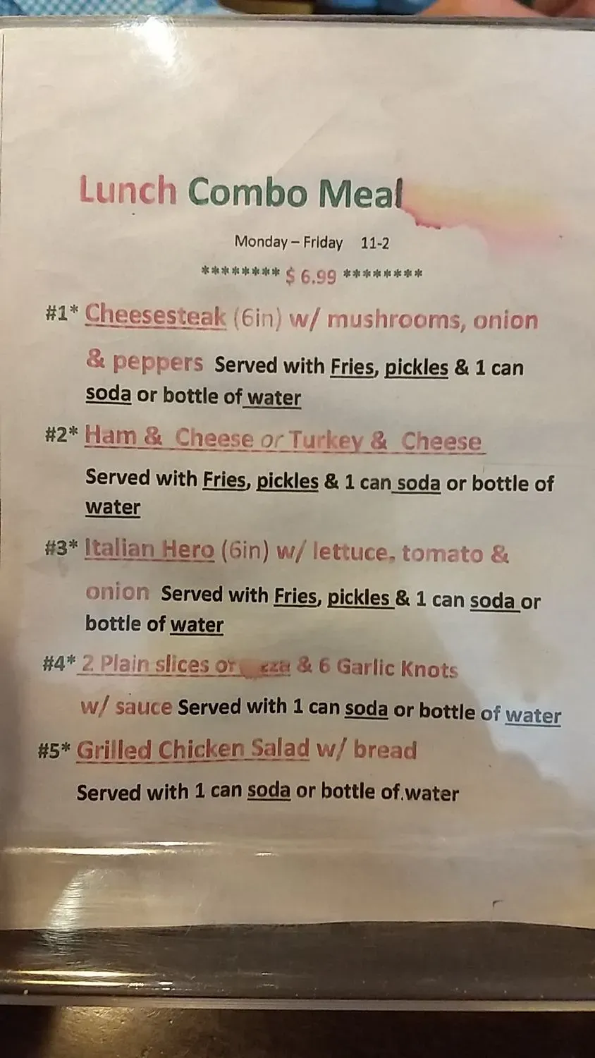 Menu 6