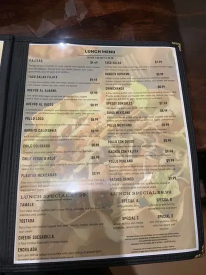 Portales Mexican grill Menu | Winchester, TN | Checkle