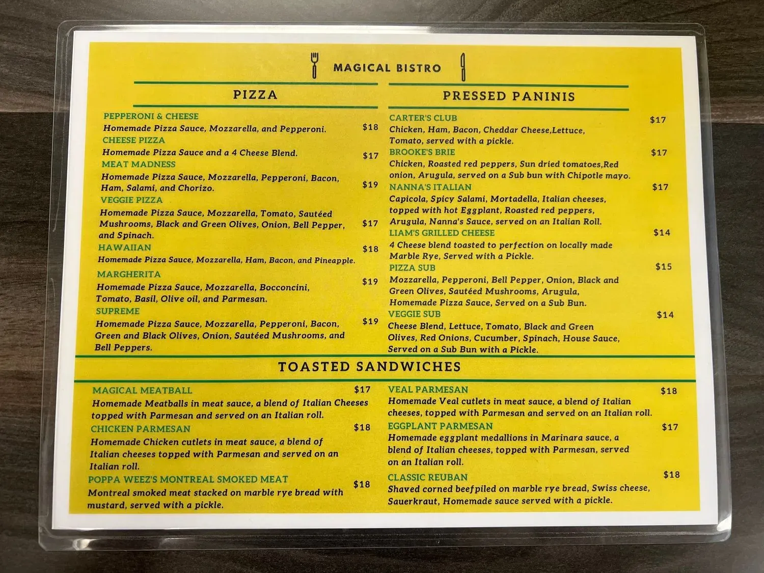 Menu 2