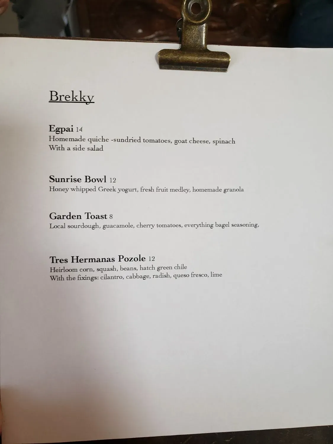 Menu 4