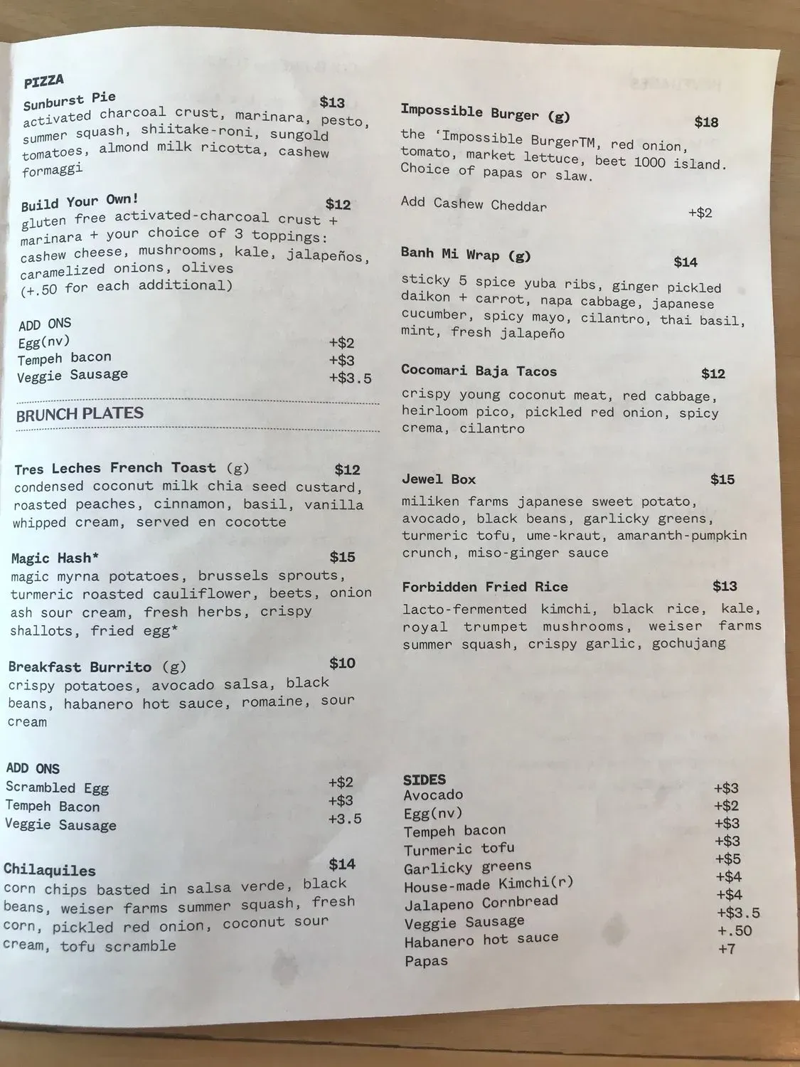 Menu 5