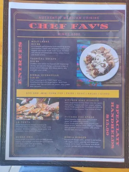 Menu 5