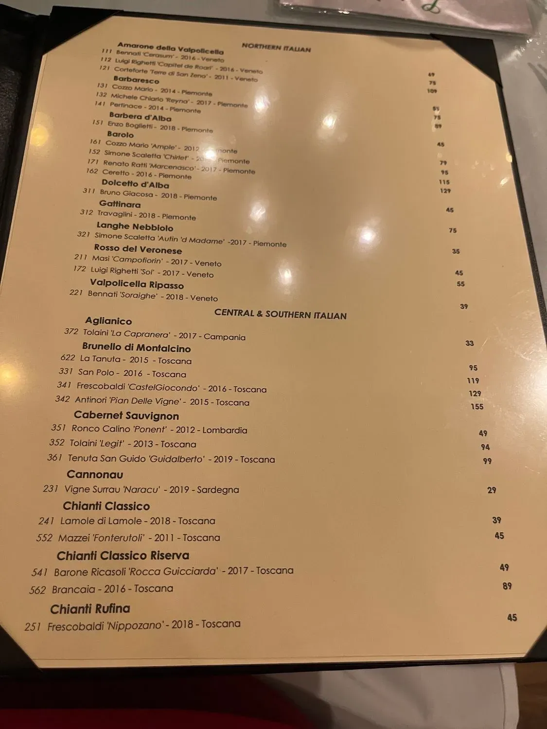 Menu 5