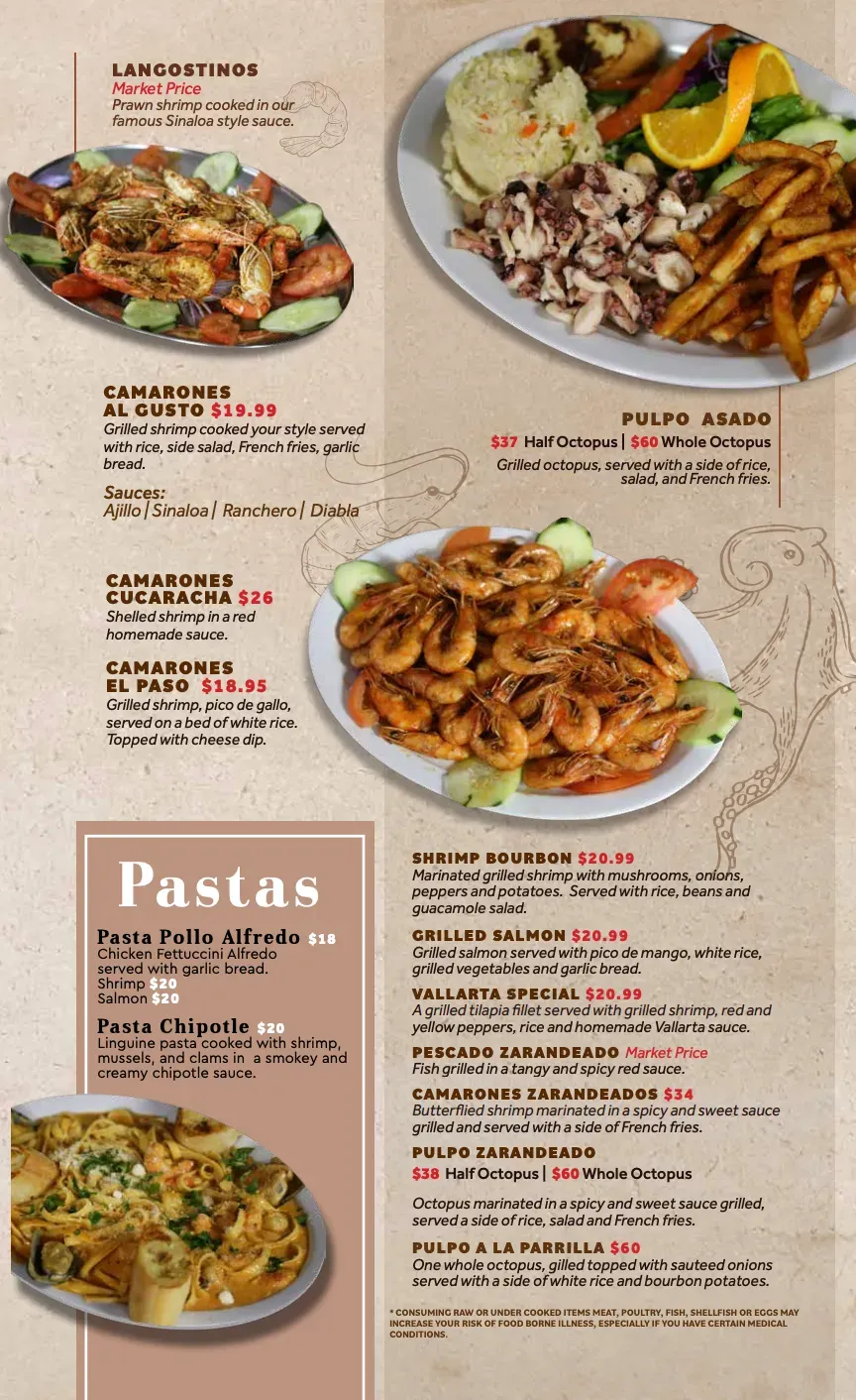 El Barco Bar and Grill Menu - Updated November 2025