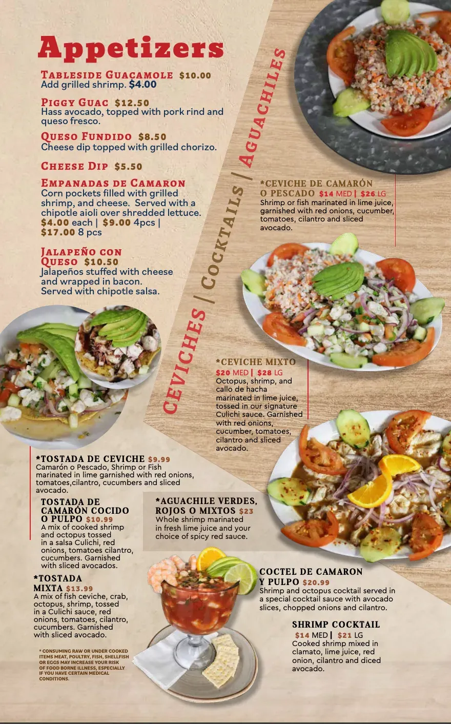 El Barco Bar and Grill Menu - Updated November 2025