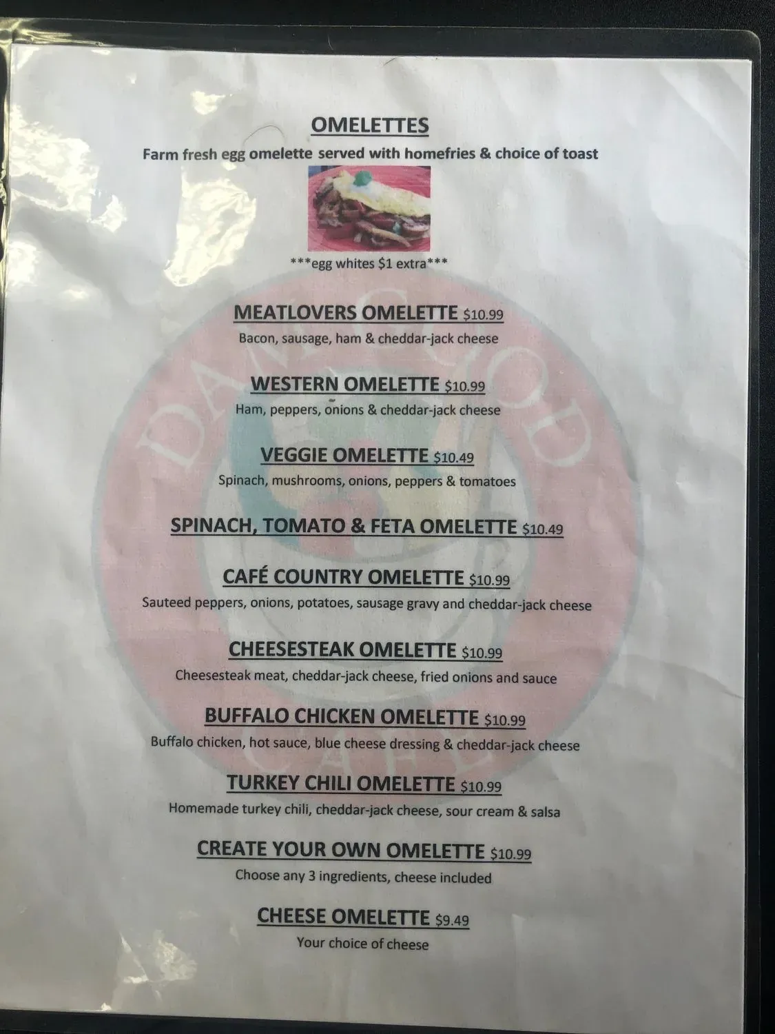 Dam Good Cafe Menu - Updated November 2025